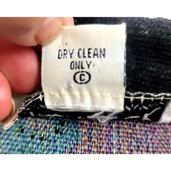 Vintage Flashback Southwestern Tapestry Jacket Beaded Boho Blazer Medium India - Picture 6 of 8